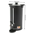 thumbnail image 2 of Commercial Electric Coffee Pot, Hot Water Dispenser, Stainless Steel Coffee Urn Black, 2 of 14