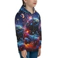 thumbnail image 5 of Rocae Outer Space Floating Numbers And Letters for Zip Up Hoodies for Teen Sweatshirt with Hood-, 5 of 6