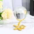 thumbnail image 5 of Uxcell Crystal Ball Stand, Sphere Display Stand Photography Props for 50 to 80mm Crystal Balls Rose Shape, Golden, 5 of 5