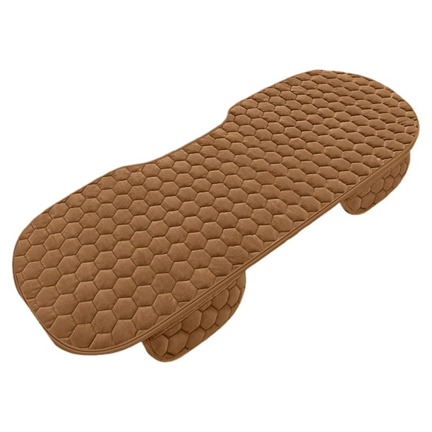Cojín de asiento de coche de invierno de felpa sin respaldo sin ataduras cojín cálido cojín de coche cojín del asiento trasero cojín del asiento