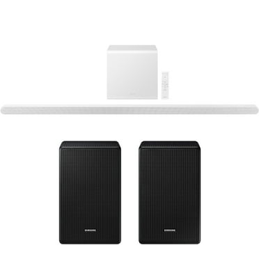 Samsung HW-S801D 3.1.2ch Wireless Soundbar Dolby Atmos, White (2024) Bundle with SWA-9500S Wireless Rear Speaker Kit