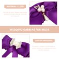 thumbnail image 4 of EeaseMX Juego de 2 ligas decorativas para boda, para pierna de novia, para muslos y muslos., 4 of 7