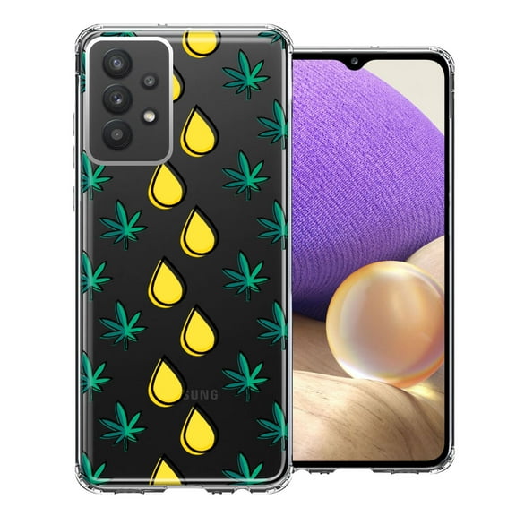 MUNDAZE for Samsung Galaxy A32 Medicinal Drip Design Double Layer Phone Case Cover