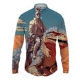 thumbnail image 3 of Camisa de solapa estilo Harajuku para hombre con estampado 3D, camisas casuales de moda para hombre y mujer, camisas de manga larga con botones, ropa de calle de gran tamaño unisex, 3 of 5