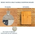 thumbnail image 6 of Lexi Home Real Marble Charcuterie Cutting Board - White and Grey, 6 of 6