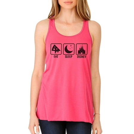 Women S Eat Sleep Disney Bella Ladies Tank Top Funny Workout Tank Small Neon Pink Women S Eat Sleep Disney Bella Ladies Tank Top Funny Workout Tank Small Neon Pink
