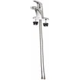 thumbnail image 6 of Manual Mid Arc Bathroom Faucet, 4" Mount, Brushed Nickel 3 Hole, 6 of 7