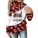 thumbnail image 2 of ICHUANYI Clearance Fashion Woman Long Sleeve T-Shirt Christmas Printing Hooded Blouse Tops(Black, XXL) ICHUANYI WER2023081502188, 2 of 4