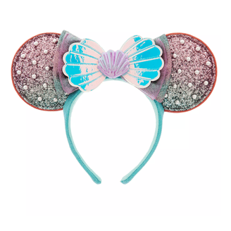 Minnie Mouse Sequin Ear Headband For Adults Gold & Blue  display picture 1