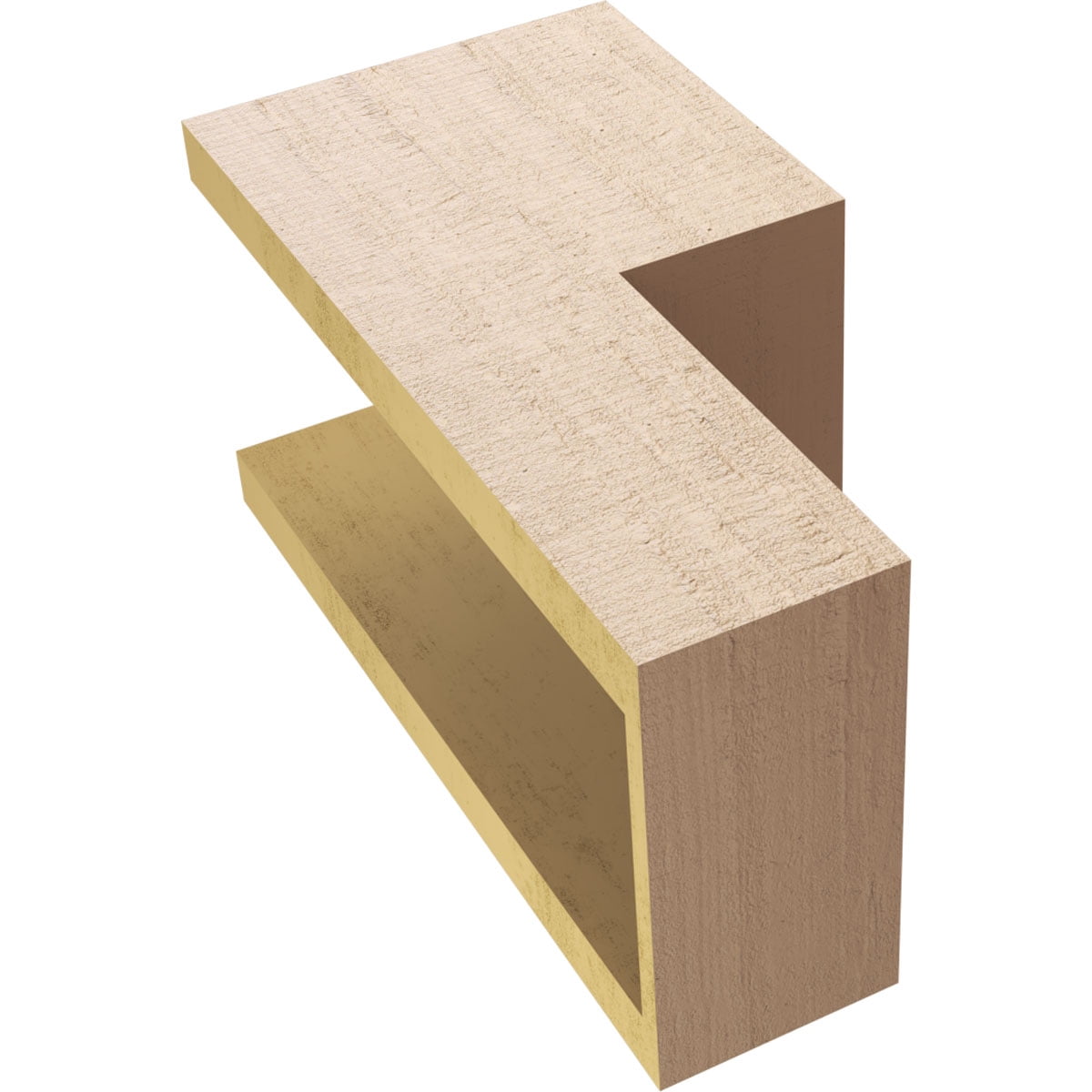 7"W x 7"D x 14"H Wide Chapel Hill Rough Cedar Woodgrain TimberThane Corbel, Primed Tan