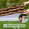 thumbnail image 6 of Seasonal Pumpkin Ghost Table Cover 36x36 with Elastic Edge - Stretchable Halloween Themed Fabric for Table Top Protection and Decor, 6 of 6