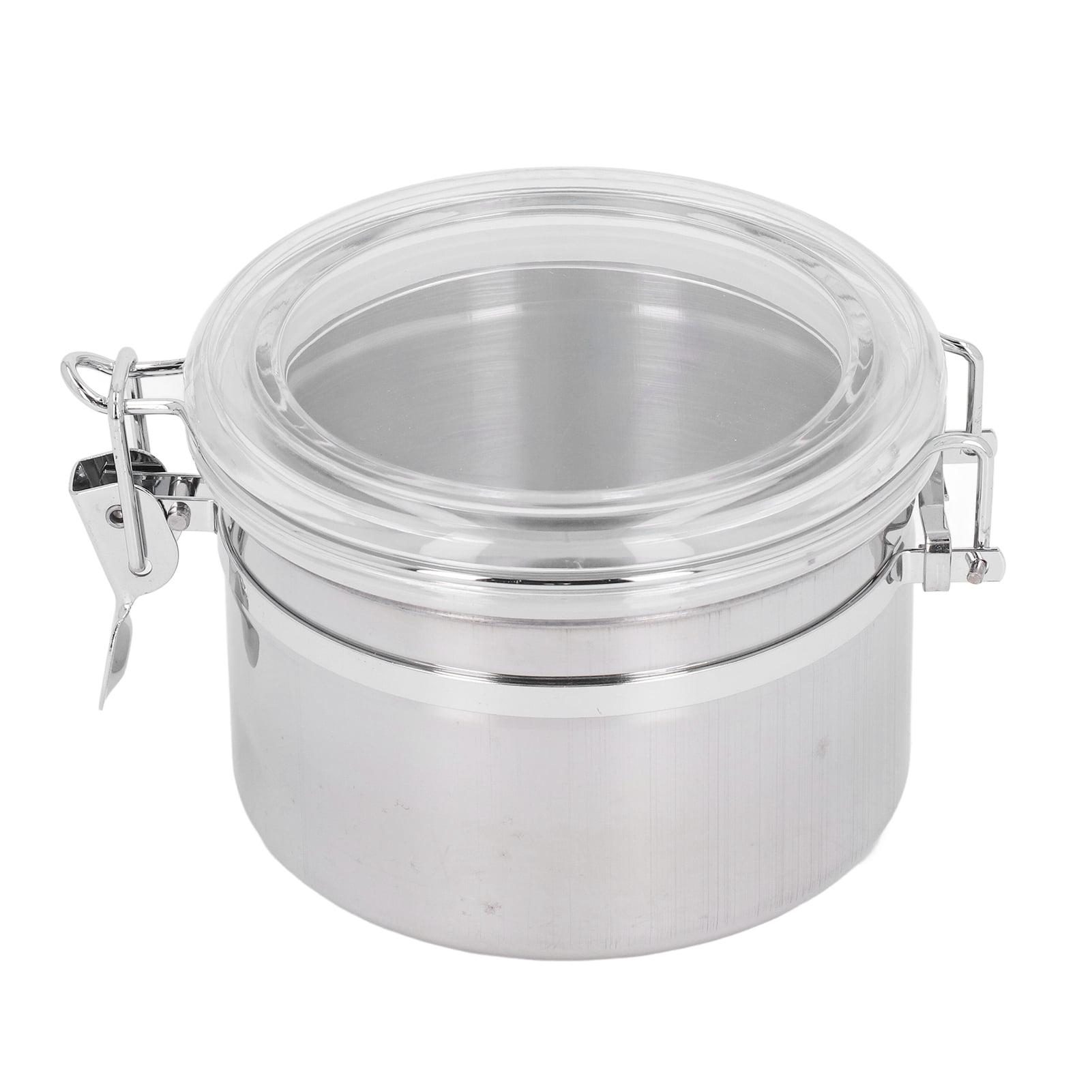 Stainless Steel Food Storage Container, Versatile Stainless Steel Sealed  Can Convenient Smell Proof Anti Rust For Spices For Tea Small 900ml,Medium