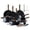 Black, variant on SENSARTE 24-Piece Nonstick Pots and Pans Set, Matte Black Titanium Induction Cookware Set, Healthy Kitchen Cooking Sets with Stay-Cool Handles, Dishwasher & Oven Safe, Stackable