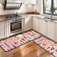 thumbnail image 3 of Kitchen Rugs Sets Of 2,Pink Christmas Nutcracker Pattern Anti Fatigue Kitchen Mat Rugs Non Slip Washable,Decorative Kitchen Floor Mats for Kitchen,Sink,Laundry,17"x47"+17"x47", 3 of 5