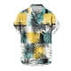 thumbnail image 1 of Mens Casual Manga Corta Botón Abajo Camisas Impresas Bolsillo Botón Turndown Cuello Top Blusa Camisa, 1 of 5