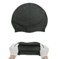 thumbnail image 5 of Unique Bargains 1 Pc Waterproof Snow Pattern Swimming Cap Black, 5 of 6
