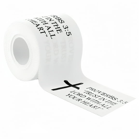 Bible Alphabet Sports Tape Cross Cotton High Performance Wristband for Athletes, Sports Training, First Aid and Injury Treatment