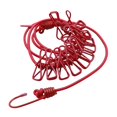thumbnail image 2 of Tendedero, cordón de lavandería elástico en la playa, colgador esencial para secar la ropa, cuerda elástica de secado portátil, tendedero de viaje Rojo Gloria tendedero, 2 of 9