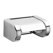 Tissue Roll Dispenser Wall Mounted Tissue Storage Box Stainless Steel Toilet Paper Holder for w/ Shelf for Commercial Ho