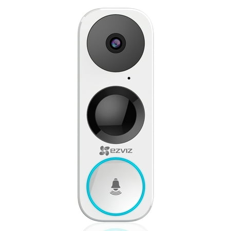 EZVIZ DB1 3MP Wired Smart Video Doorbell Camera, Remote View, Two-Way Talk, Night vision, Free 1-month Cloud Storage, Requires Existing Doorbell
