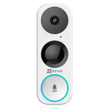EZVIZ DB1 3MP Wired Smart Video Doorbell Camera, Remote View, Two-Way Talk, Night vision, Free 1-month Cloud Storage, Requires Existing Doorbell Wiring