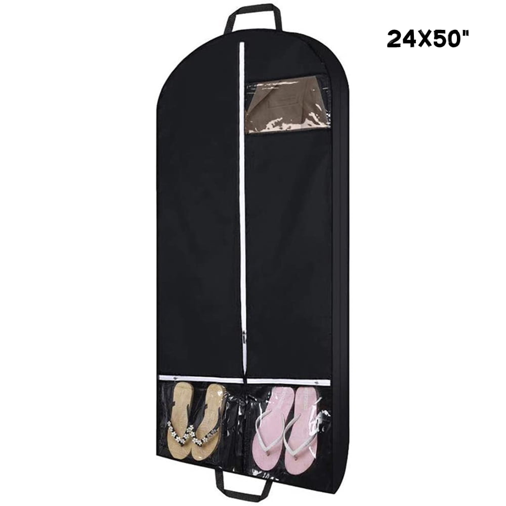 50Inch Hanging Garment Bag with Pocket for Travel,Suits,Tuxedos, Dresses,Coats,Etc