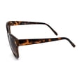 thumbnail image 3 of Womens Classic 90s Horned Cat Eye Plastic Mod Sunglasses Tortoise Brown, 3 of 3