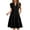 Black, variant on UVN Summer Dresses for Women Ruffle Sleeve V Neck Midi Dress Casual Beach Sundress with Pockets