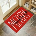 thumbnail image 5 of Merry Christmas Door Mat 30 X 17 Inch Christmas Red Doormat Indoor Outdoor Entrance Floor Rug Non Slip Winter Christmas Decor Rubber Welcome Mats, 5 of 6
