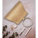 thumbnail image 4 of Bolsa de mano de vidrio liwen store para mujer dorado L, 4 of 5
