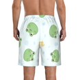 thumbnail image 3 of Bixox Men's Kawaii Frogs printing Casual Classic Fit Short Summer Beach Shorts, 3 of 6