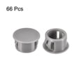 thumbnail image 3 of Uxcell 66Pack 35/64" Plastic Hole Plugs Panel Flush Type Knockout Locking Plugs, Gray, 3 of 5