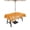 Orange, variant on Outdoor Tablecloths with Umbrella Hole & Zipper, Grey Ombre Botanical 60 x102 Inch Rectangle Tablecloths, Farmhouse Shabby Vintage Leaves Waterproof Table Cloth, Patio/Pool/Picnic Table Covers