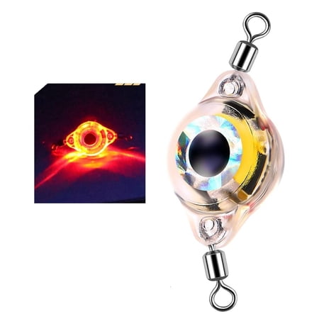 Youthyao Double Swivels Fishing Spoons Lure Underwater Flasher Trolling Fishing Lures LED Lighted Baits Flasher