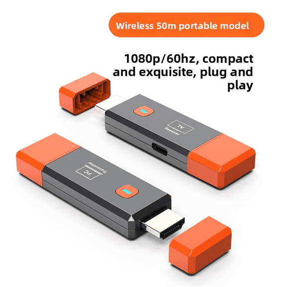 RIWPKFH HDMI Wireless Transmitter And Receiver 1080P 50M HDMI Wireless Video TV Stick Display Extender For Camera Laptop PC to TV
