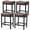 Brown, variant on JOINSUN Set of 4, Bar Stools 24 Inch - Stylish Counter Height Chairs, With Metal Bases and PU Leather Seats, For Kitchen Island, Gray
