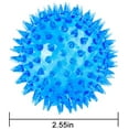 thumbnail image 2 of PVC Pet Dog Puppy LED Ball Light Up Flashing Play Toy Chasing Bounce Spiky Ball, 2 of 8