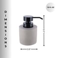 thumbnail image 6 of Concrete Cement Hand Soap Dispenser with Black Pump, 10 Oz Refillable Design, Gray, 6 of 6