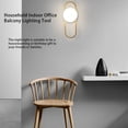 thumbnail image 4 of Advancent Bola de cristal LED Luz de pared Lámpara de estilo moderno Mesita de noche Porche Pasillo Herramienta de iluminación para sala de estar Iluminación y accesorios Advancent HA065915-00B, 4 of 6