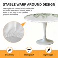 thumbnail image 2 of Elastic Fitted Round Tablecloth, Sage Green Eucalyptus Leaves Waterproof Stretch Table Cover for 45"-54" Tables, Spring Country Botanical Washable Outdoor Tablecloths for Patio, Picnic, Camping, 2 of 9