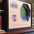 thumbnail image 2 of YouTheFan MLB Philadelphia Phillies 25-layer Stadiumview Wall Art, 2 of 5
