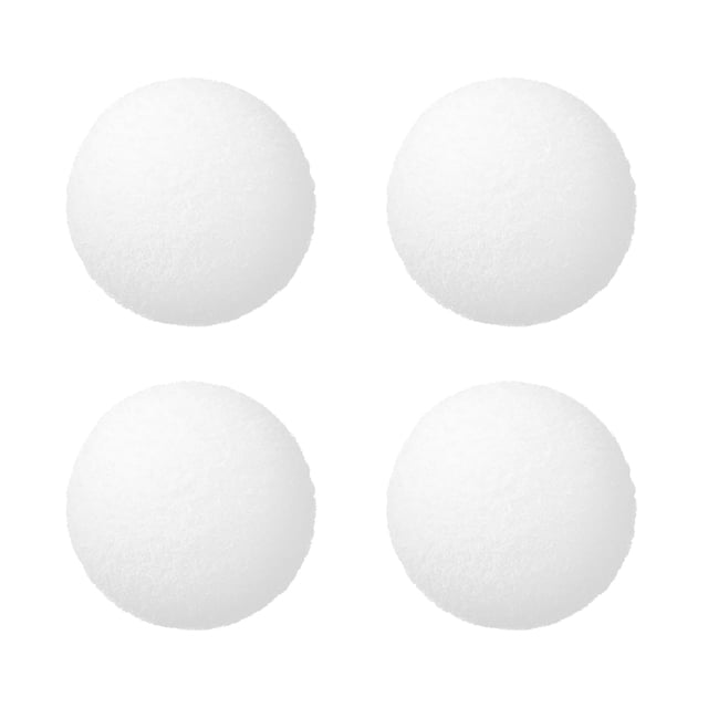 4 Pcs Balles Filtrantes en Éponge Blanche Écologiques Réutilisables pour Nettoyage de Piscine