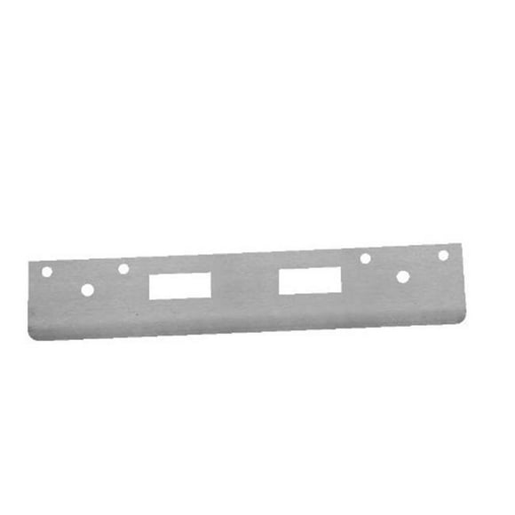 12 in. Full Lip High Security Strike with 4 in. CTC Latch Holes, Brass Plated