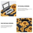 thumbnail image 5 of Daiia Navy Blue Plaid Sunflower Luggage Cover, Thickened Washable Travel Luggage Covers, Elastic Unique Baggage Covers for 18-20 inch Luggage-X-Large, 5 of 9