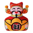thumbnail image 2 of Funda de cojín bordada Hogar Interior Vacaciones Invierno Funda de almohada Granja Feliz año nuevo Funda de almohada para comedor Sofá Sala de estar , Dios de la Dios de la Riqueza42x39cm Fernando Funda de almohada con borlas, 2 of 8