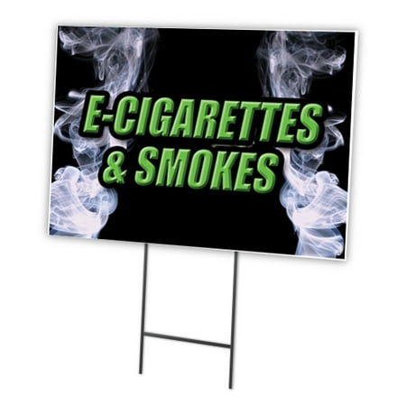 CIGARS 12"x16" Yard Sign & Stake outdoor plastic coroplast window