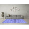 thumbnail image 3 of Ahgly Company Indoor Round Southwestern Blue Country Area Rugs, 7' Round, 3 of 4