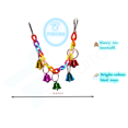 thumbnail image 4 of PERIQUITO 7 Pcs Bird Toys Parrot Toys Parakeet Toys for Small Birds Parrot Budgie Budgerigar Parakeet Love Bird Peony Cockatiel Toys Finch Wood Hammock Swing Hanging Bells Rope Ladder perches, 4 of 7