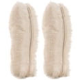 thumbnail image 1 of [2 Pares] Plantillas De Lujo De Piel De Oveja Pura Auténtica Plantillas De Zapatos Mezcladas De Lana De Cordero Duraderas Y Esponjosas Perfectas Para Beige Plano [2 Pares]Us 7, 1 of 1