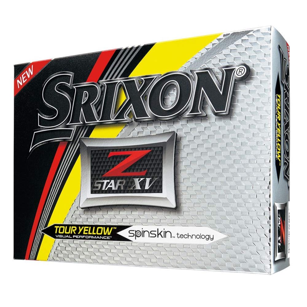 Srixon ZStar XV Golf Balls, Yellow, 12 Pack